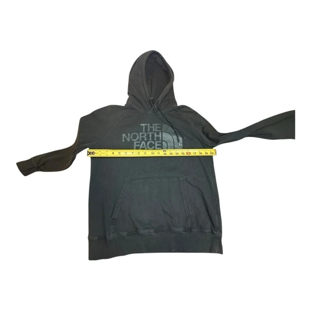 The North Face Logo‎ Pullover Hoodie Green Washed Raglan – Size XL